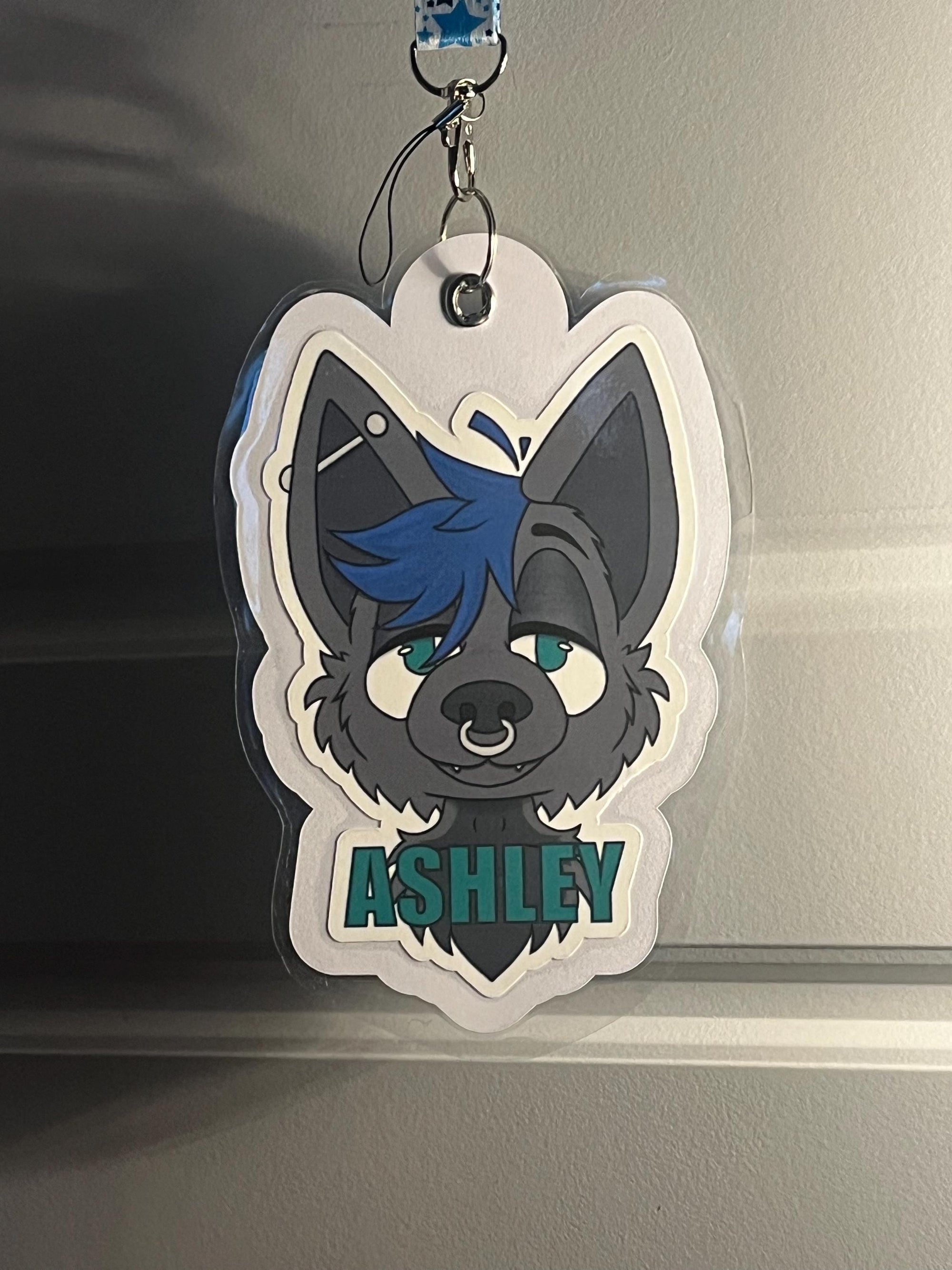 Custom Fursona Convention Badge Commission