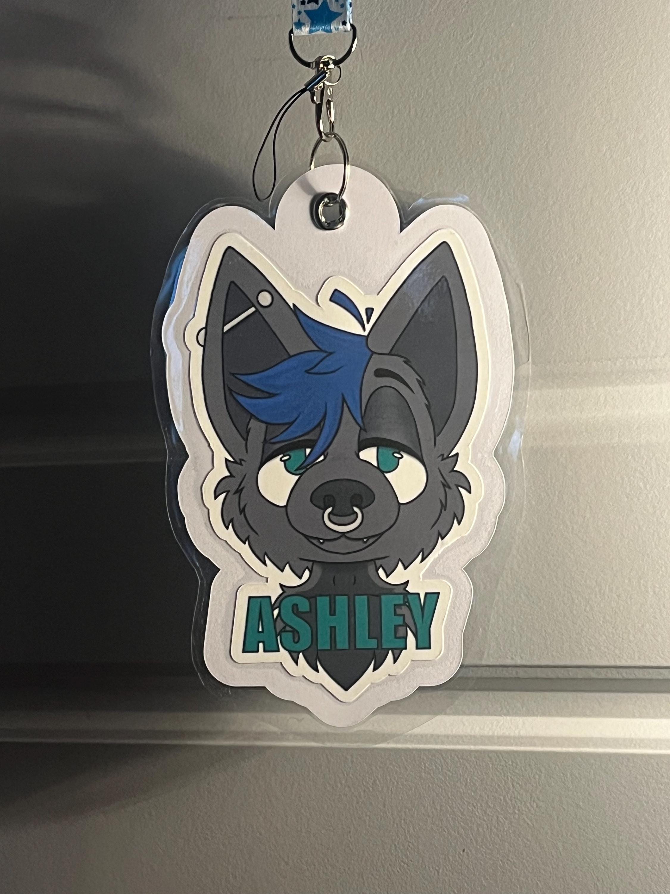 Custom Fursona Convention Badge Commission