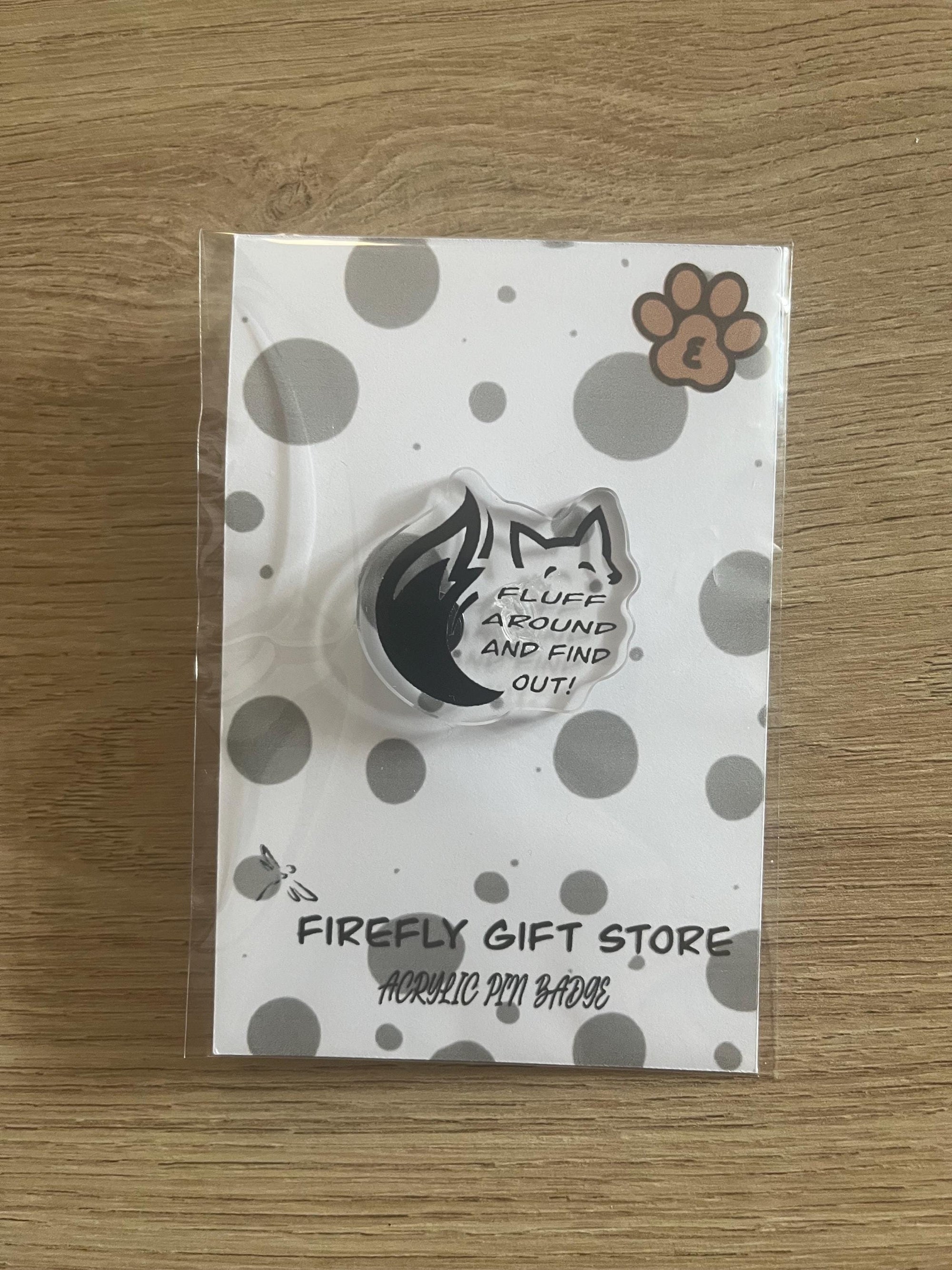 Furry Pride Acrylic Pin Badges, Pick your design, fursona, submissive, fox, wolf, rucksack, jacket, animal love, small gift
