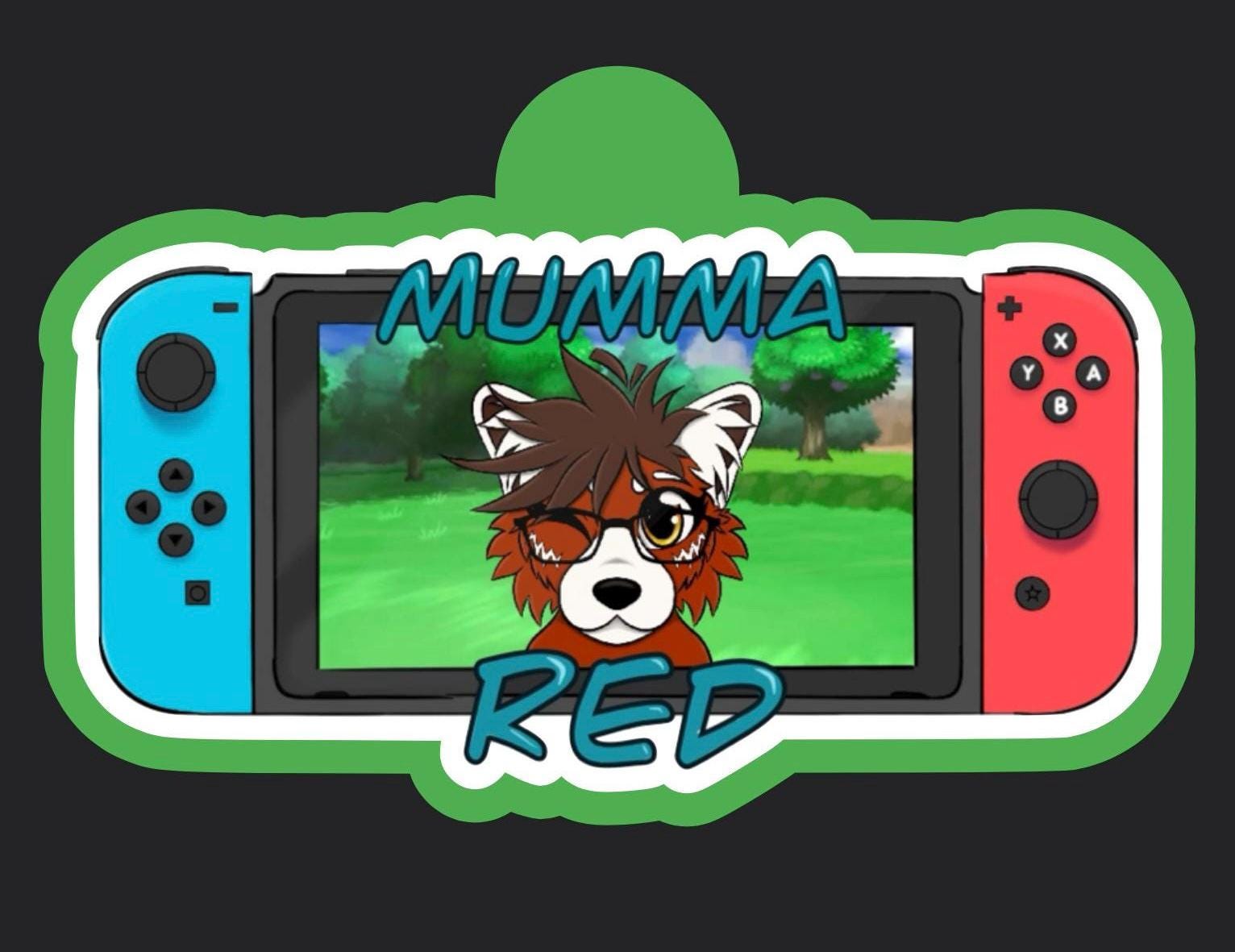 Custom Fursona Handheld Console YCH Con Badge