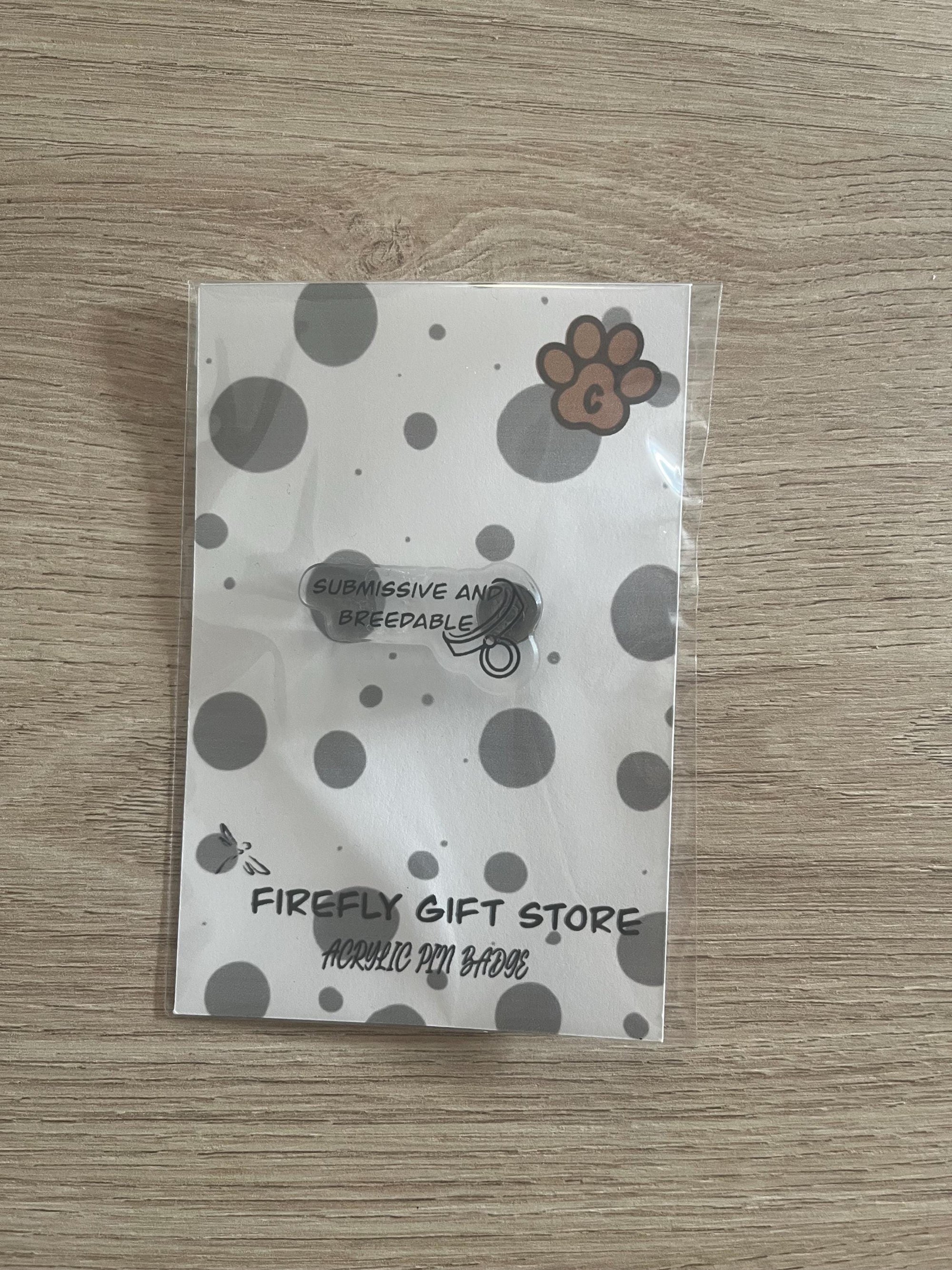 Furry Pride Acrylic Pin Badges, Pick your design, fursona, submissive, fox, wolf, rucksack, jacket, animal love, small gift