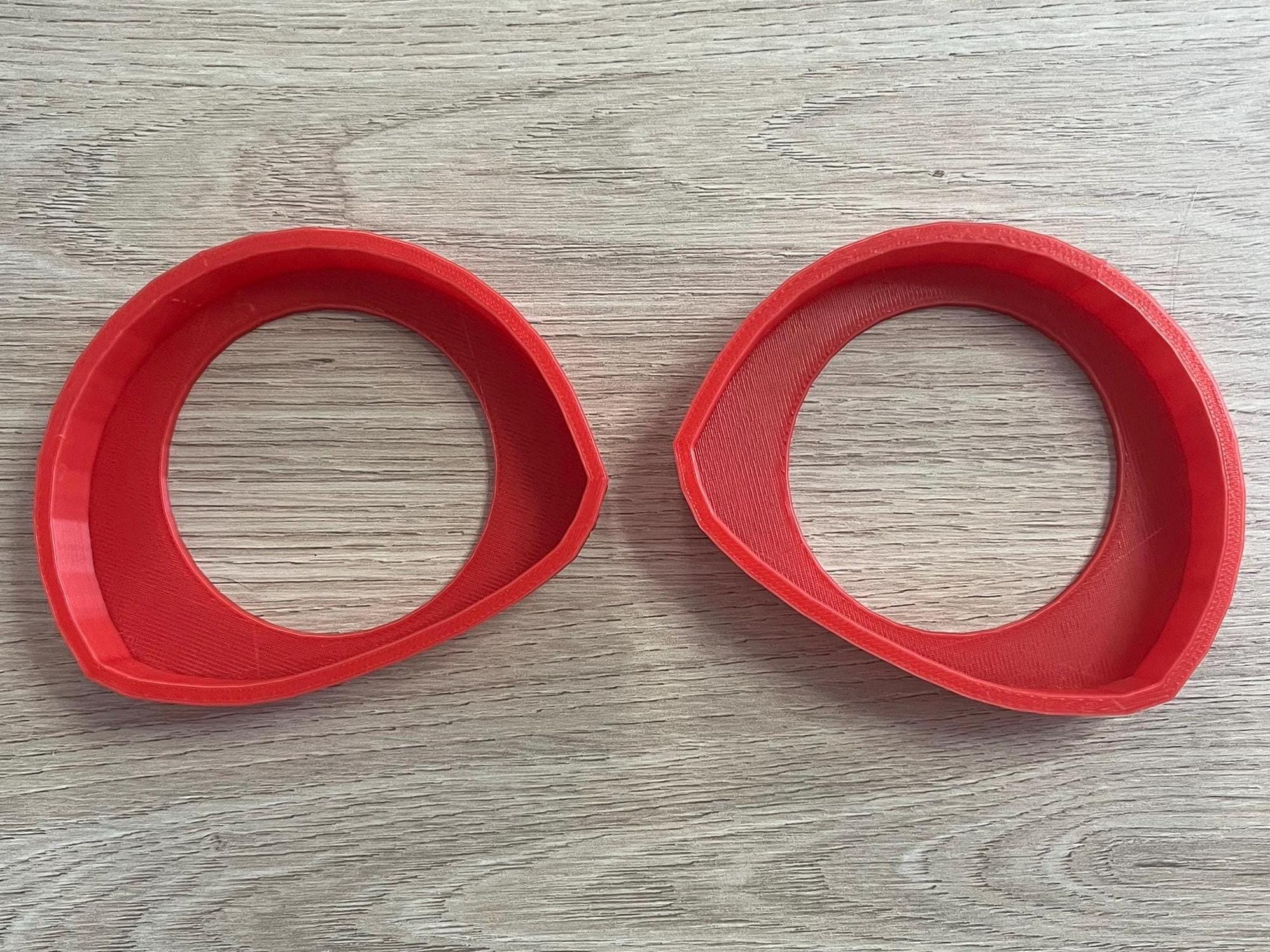 3d printed smiley eye blanks for fursuiters, fursuit heads, furry fandom, fursona