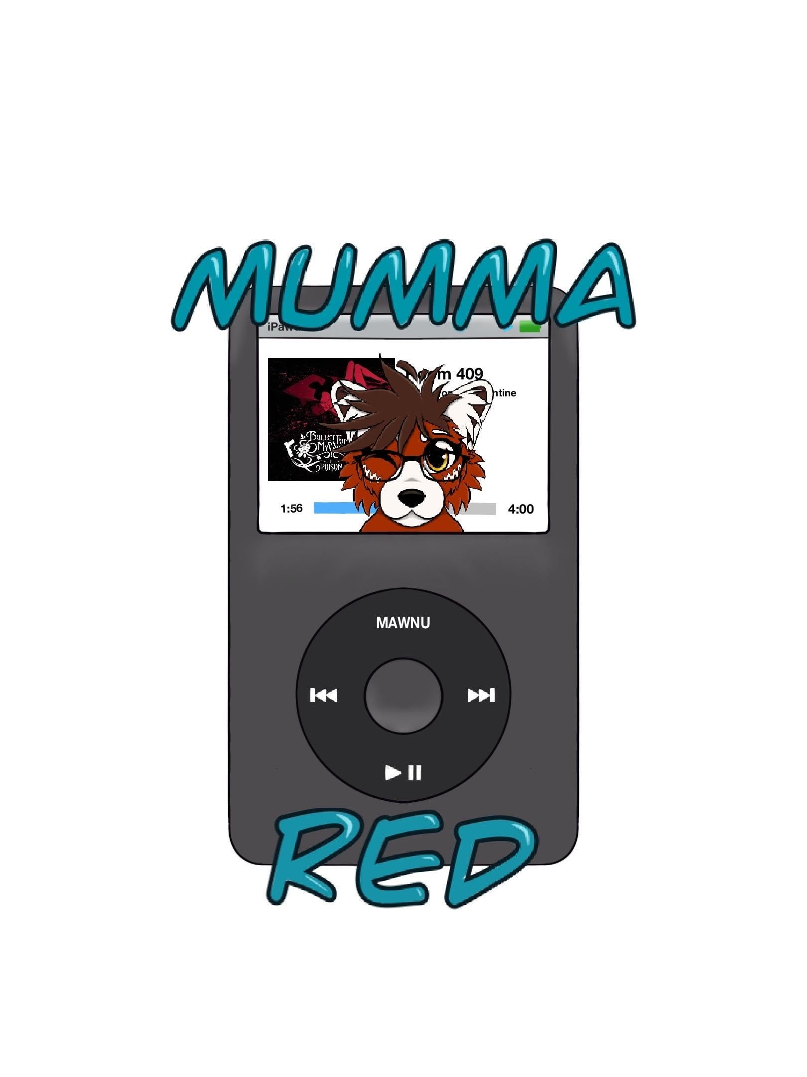 Custom Fursona Music Player YCH Con Badge