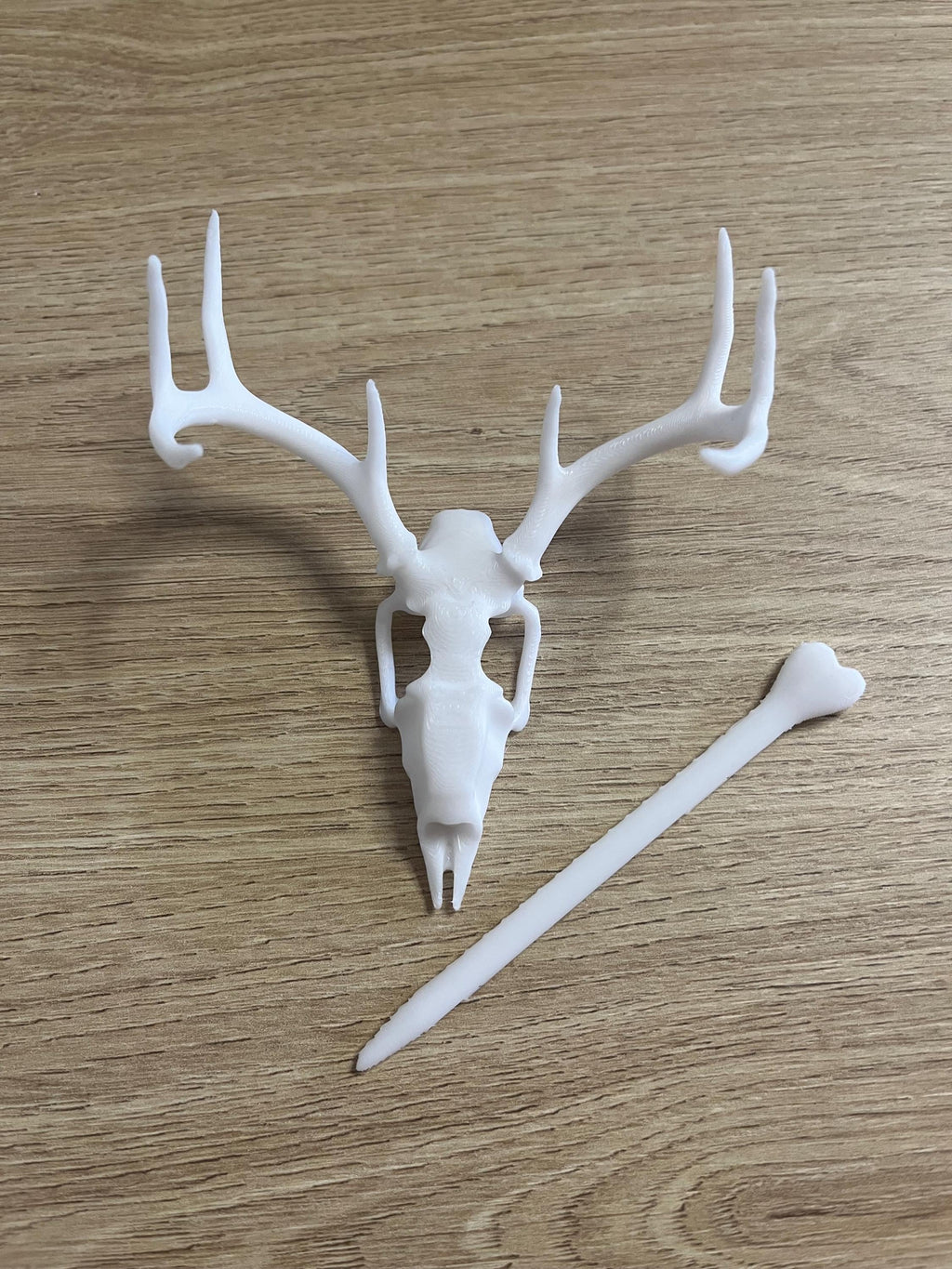 Unique 3d printed deer stag skull shawl pin, vulture culture, gothic, fantasy, macabre, witchy, alternative fashion accessory